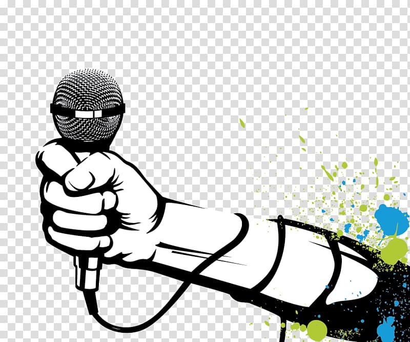 Microphone Hip hop music Rapper, microphone transparent background PNG clipart