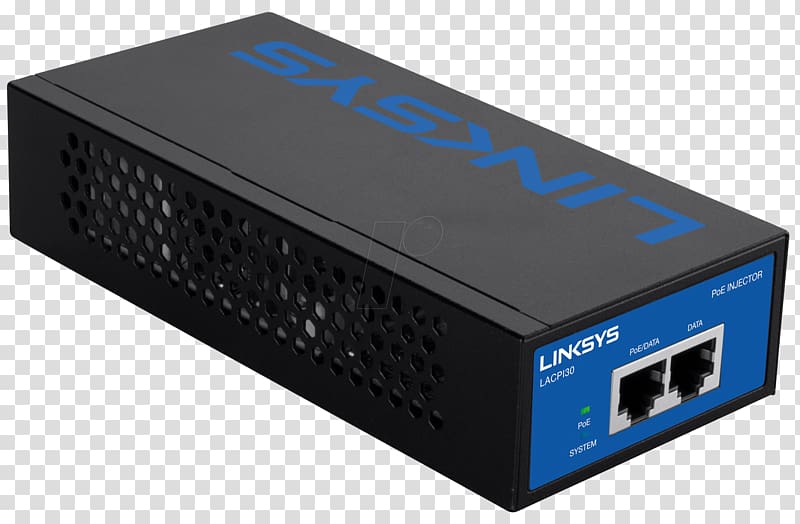 Power over Ethernet Gigabit Ethernet IEEE 802.3at Linksys, others transparent background PNG clipart