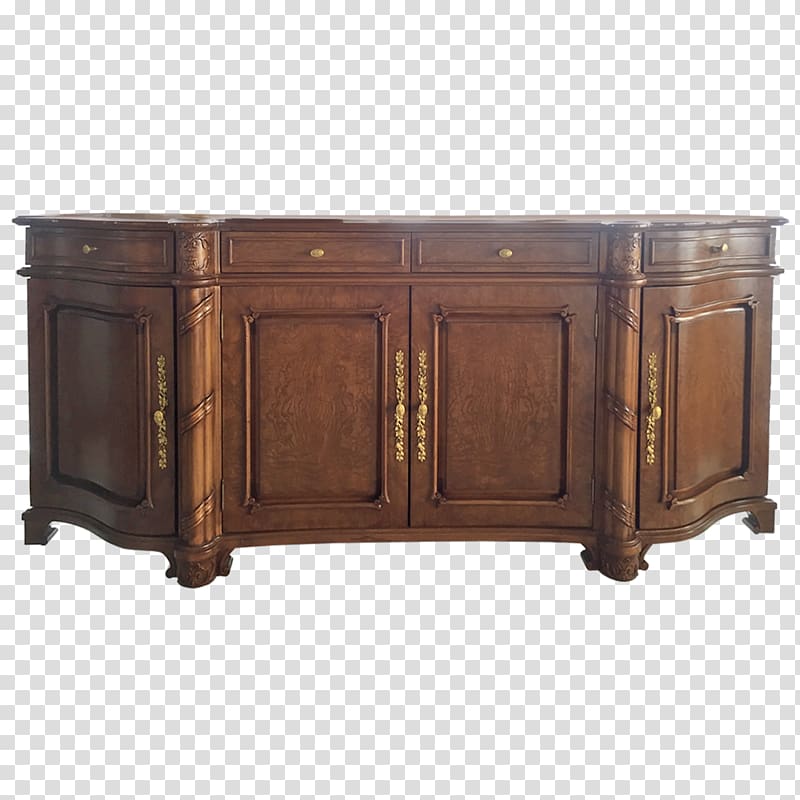 Furniture Buffets & Sideboards Drawer Wood stain Antique, buffet transparent background PNG clipart