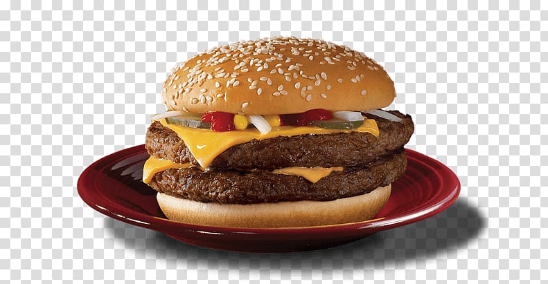Cheeseburger Whopper McDonald\'s Big Mac Breakfast sandwich Fast food, Mcdonald\'s Quarter Pounder transparent background PNG clipart