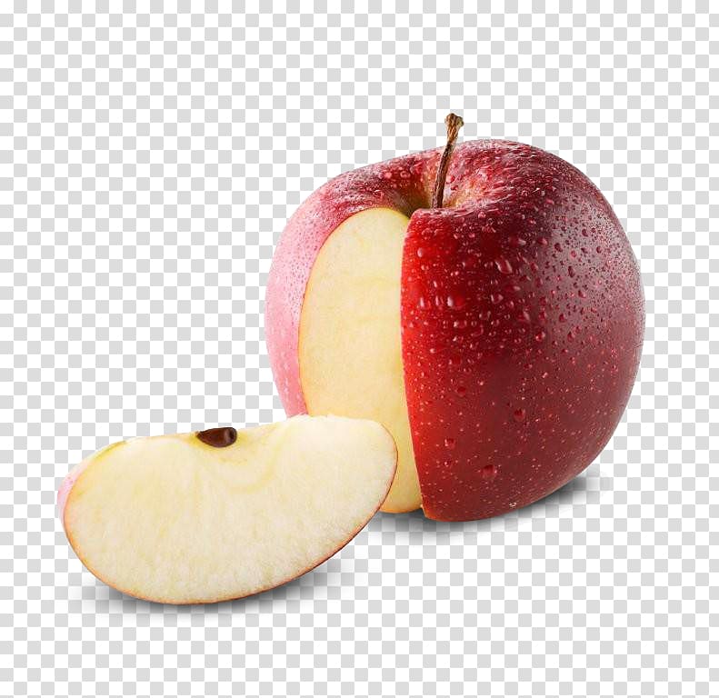 red apple, Caramel apple Candy apple Apple pie Fruit salad, green apple slice transparent background PNG clipart