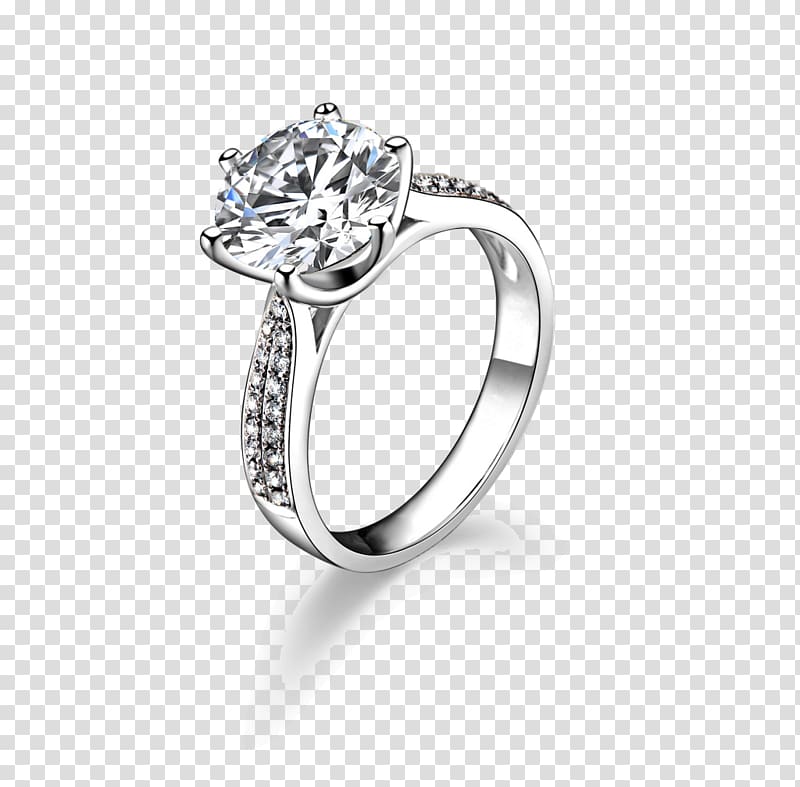 Gemological Institute of America Wedding ring Diamond Jewellery, Jewelry cartoon s,Exquisite diamond ring transparent background PNG clipart