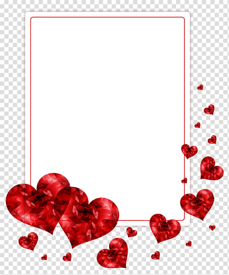red hearts , Desktop file formats, love frame transparent background PNG clipart