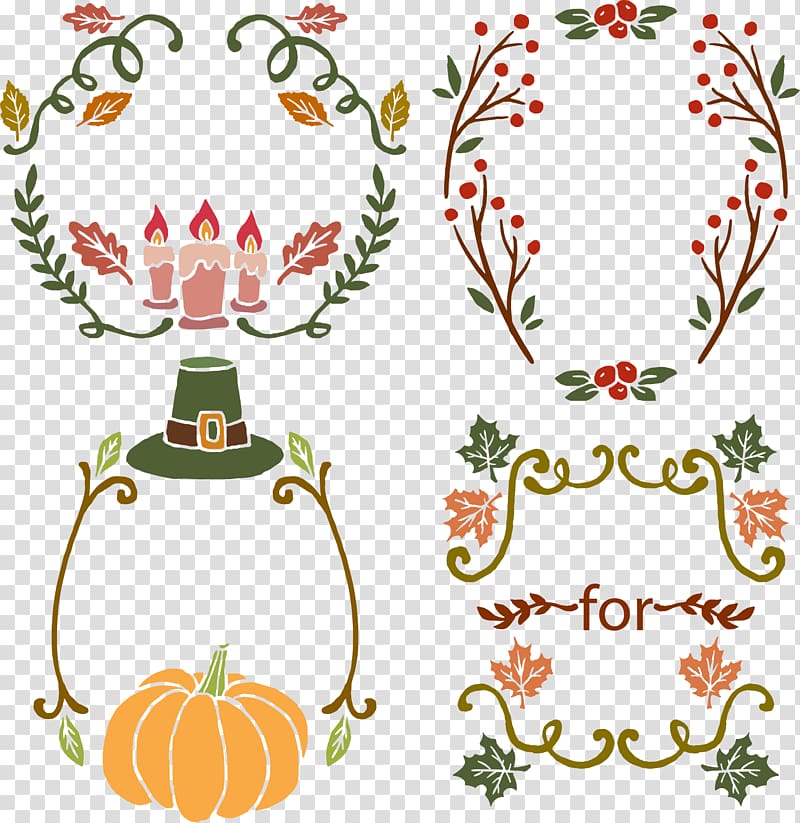 Thanksgiving Pumpkin Wreath Halloween, Thanksgiving wreath with pumpkins transparent background PNG clipart