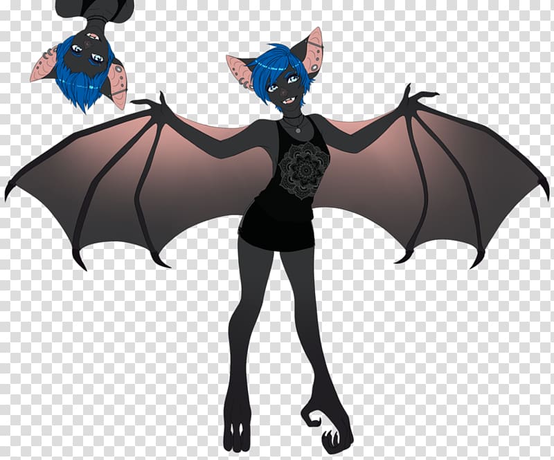 Demon BAT-M Legendary creature Animated cartoon, demon trans