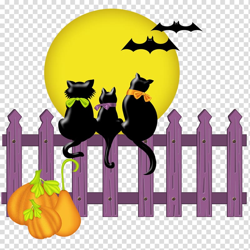 Halloween Cat Jack-o\'-lantern , cartoon halloween transparent background PNG clipart