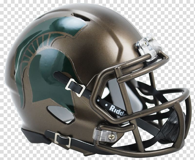 Michigan State University Michigan State Spartans football American Football Helmets Schutt Sports, Helmet transparent background PNG clipart