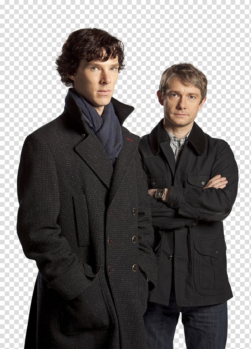 Benedict Cumberbatch Sherlock Holmes Doctor Watson Martin Freeman, benedict cumberbatch transparent background PNG clipart