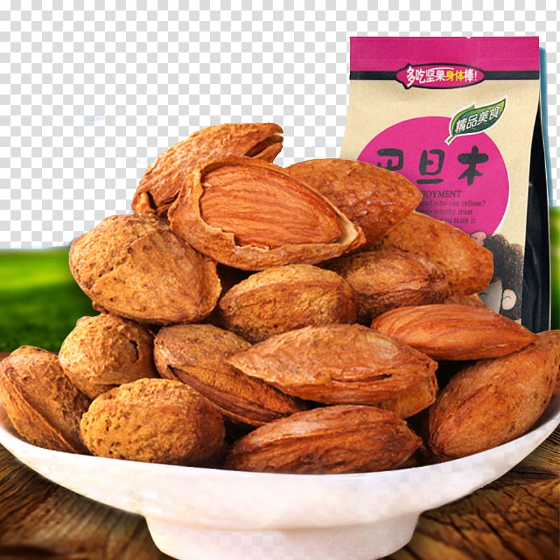 Nut Almond Snack Apricot kernel, Almond nuts snacks transparent background PNG clipart