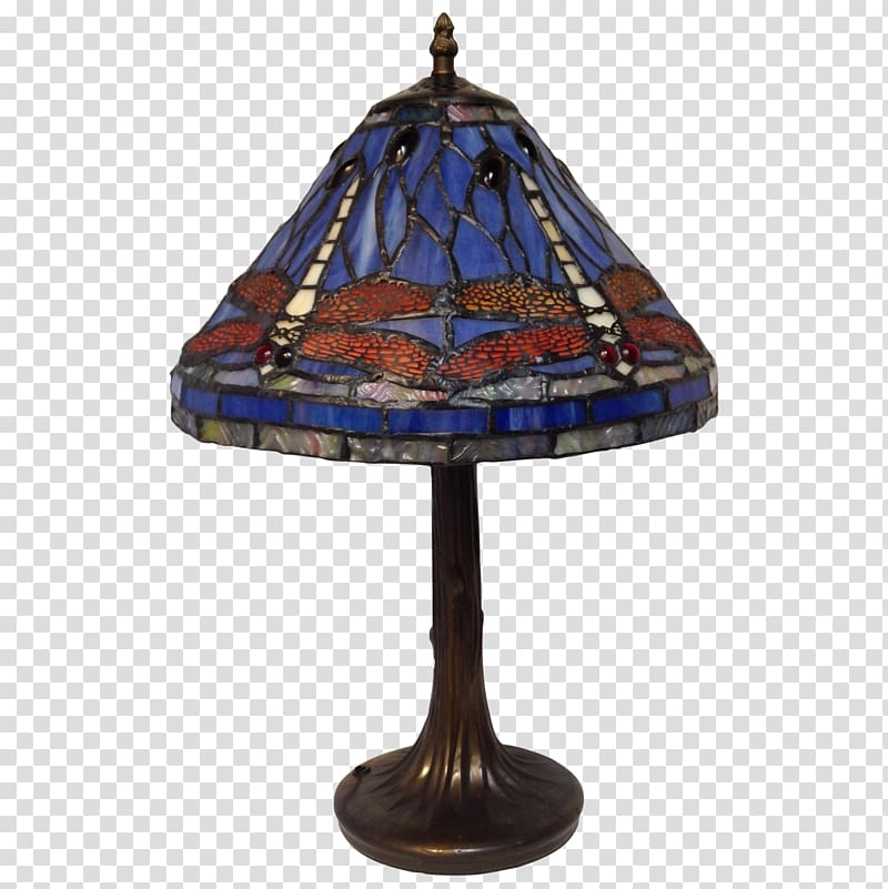 Table Light fixture Tiffany lamp Stained glass, table transparent background PNG clipart