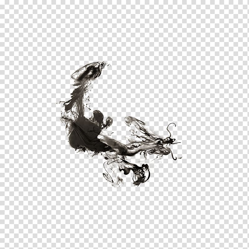 Ink Computer file, Hand-painted ink jet transparent background PNG clipart