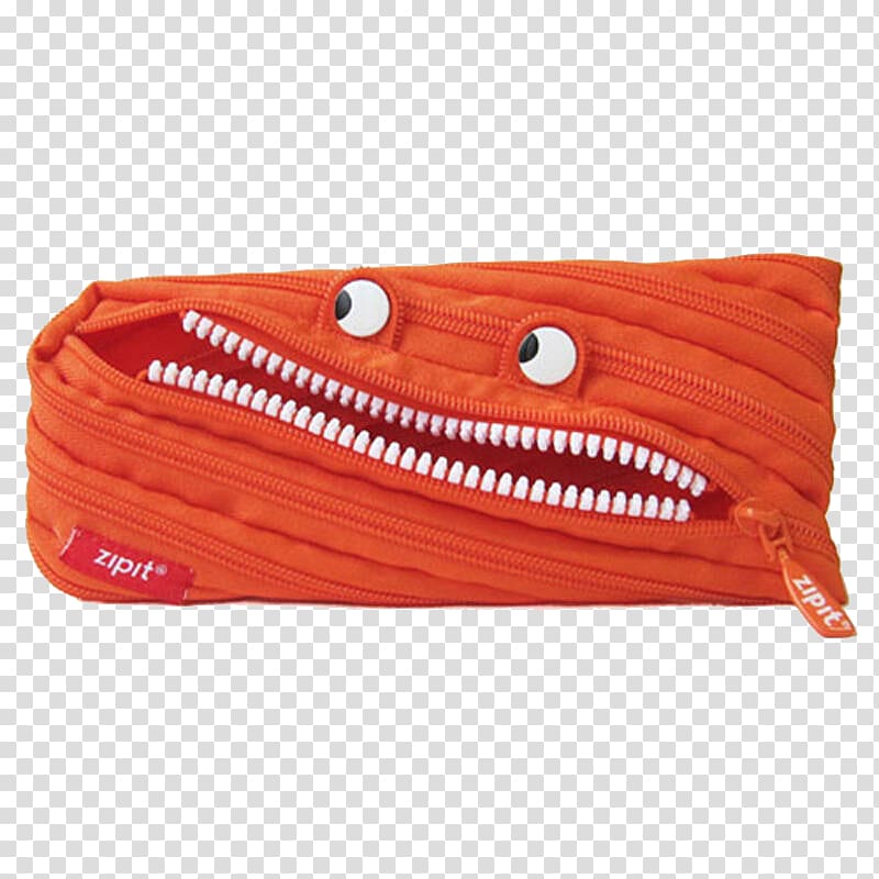 Pencil case Handbag Zipper Monster Wallet, Creative Creative purse transparent background PNG clipart