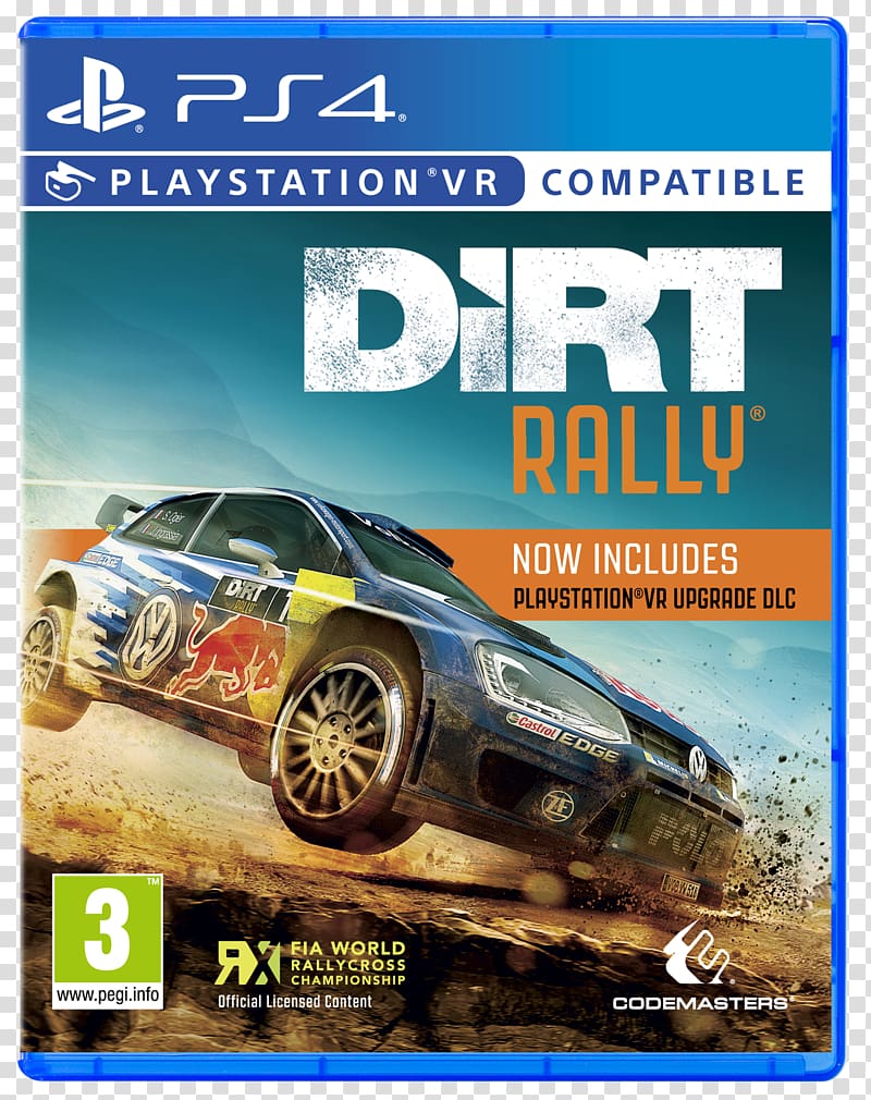 Dirt Rally PlayStation 4 PlayStation VR Batman: Arkham VR Virtual reality, rally transparent background PNG clipart