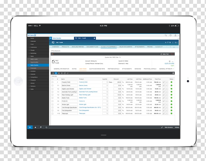 Configure Price Quote Enterprise resource planning Computer program Computer Software SAP SE, Sap Hybris transparent background PNG clipart