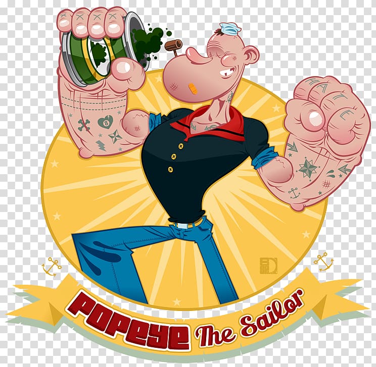 Popeye Cartoon Drawing, popeye transparent background PNG clipart