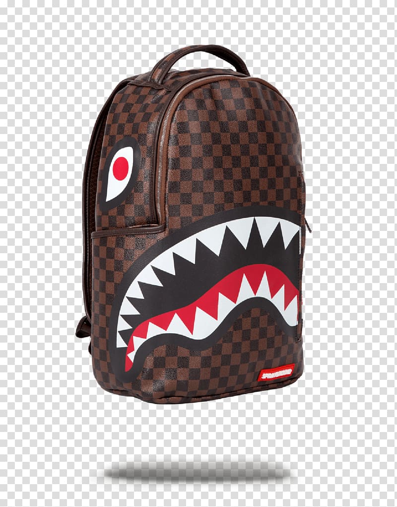 Sprayground Backpack Shark Bag Leather, backpack transparent background PNG clipart