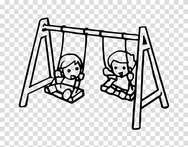 Swing Drawing Child Coloring book Playground, child transparent background PNG clipart