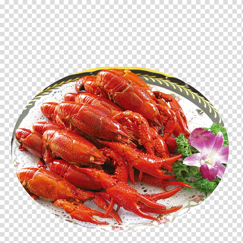 Procambarus clarkii Seafood Panulirus Crayfish Shrimp, Braised lobster transparent background PNG clipart