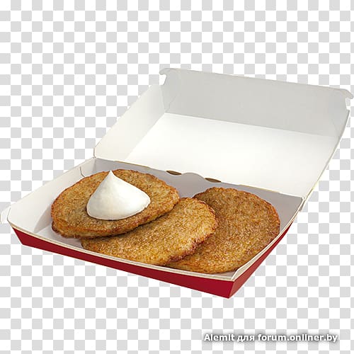 Potato pancake Hamburger McDonald's Happy Meal Belarusian cuisine, kfc mcdonald's poster transparent background PNG clipart