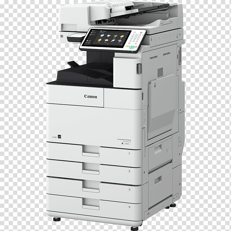 Multi-function printer Canon copier Toner Printing, printer transparent background PNG clipart