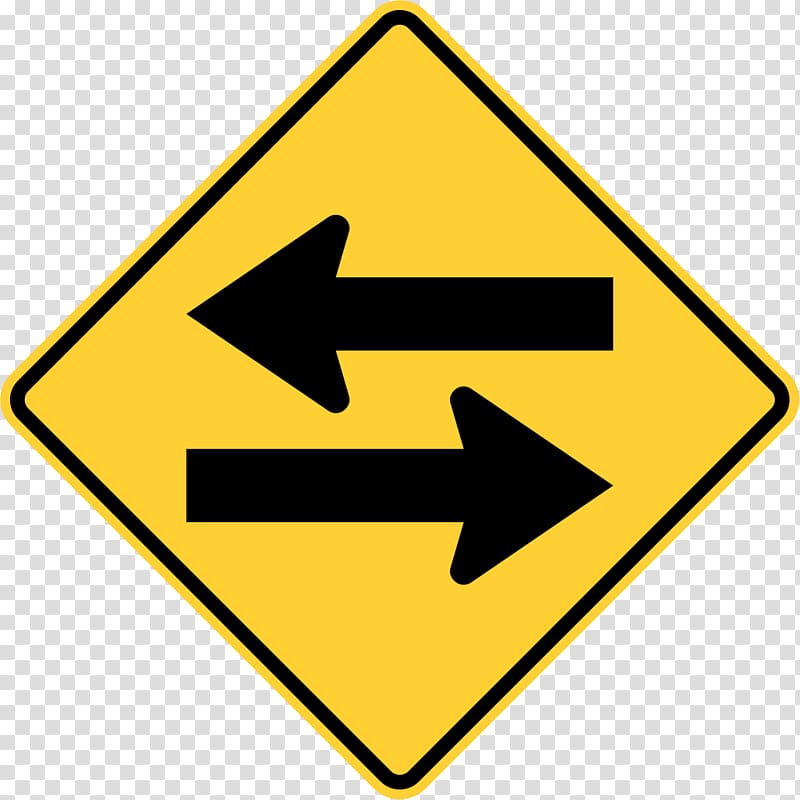 Two-way street Traffic sign One-way traffic Road Manual on Uniform Traffic Control Devices, left arrow transparent background PNG clipart
