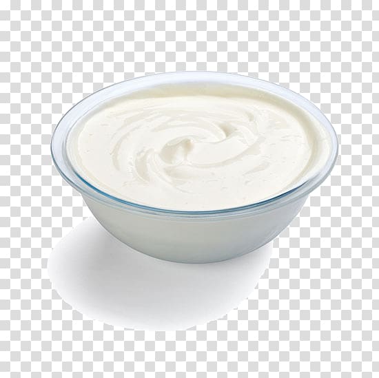 Sour cream Aioli Yoghurt Milk, Yogurt Cups transparent background PNG clipart