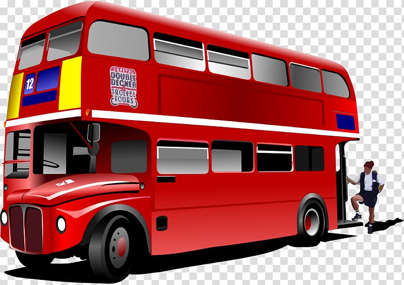 Double-decker bus London Buses, bus transparent background PNG clipart