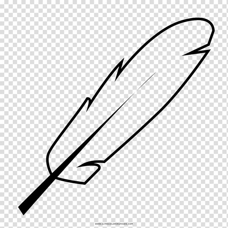 Coloring book Drawing Feather Pen Geometric shape, feather transparent background PNG clipart