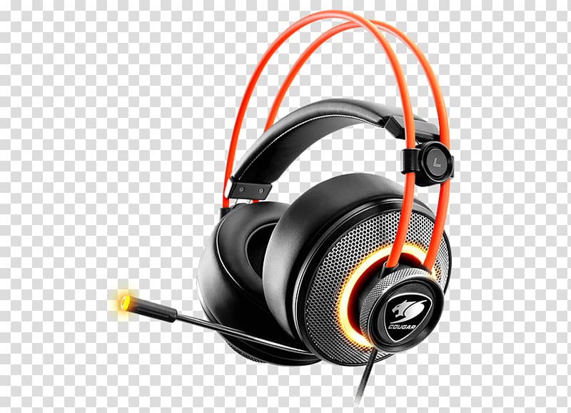 Microphone Cougar Immersa Pro 7.1 RGB Gaming Headset 7.1 surround sound Headphones Virtual surround, Destiny Cable transparent background PNG clipart