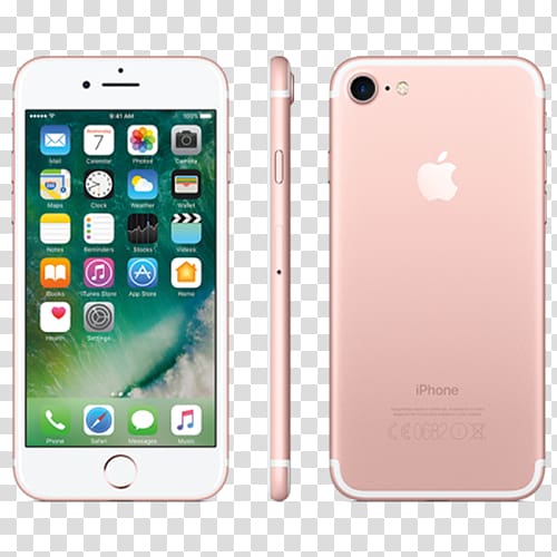 Apple iPhone 7 Plus iPhone 6s Plus rose gold, apple transparent background PNG clipart