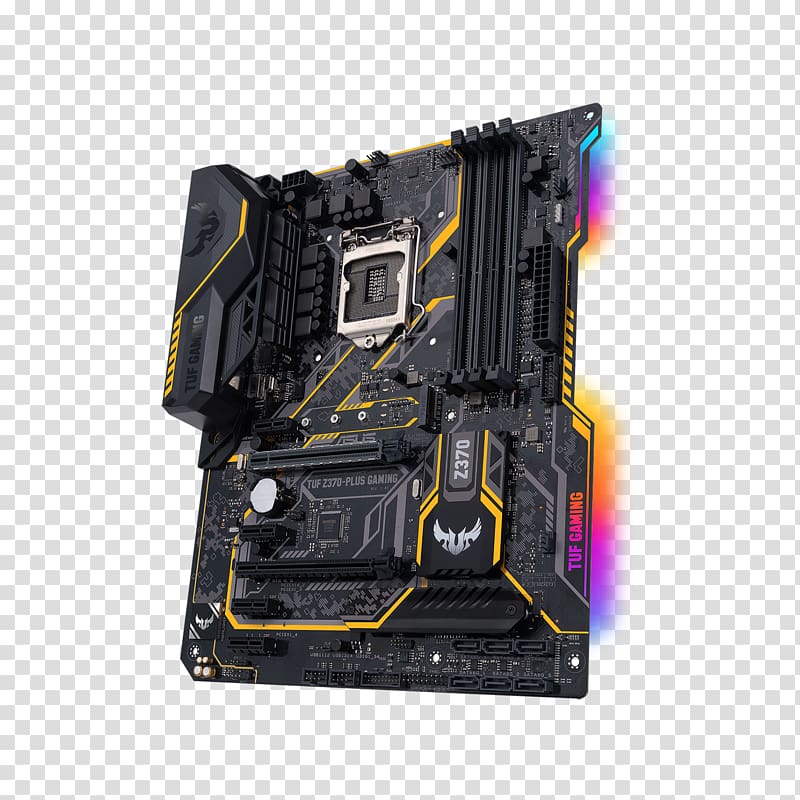 Socket AM4 ASUS Intel Tuf Z370-PRO Gaming Socket LGA 1151 DDR4 ATX Motherboard ASUS Intel Tuf Z370-PRO Gaming Socket LGA 1151 DDR4 ATX Motherboard Land grid array, others transparent background PNG clipart