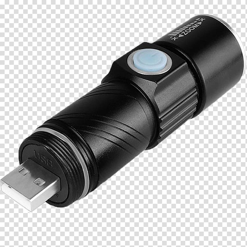 Flashlight AC adapter Light-emitting diode Lighting, light transparent background PNG clipart