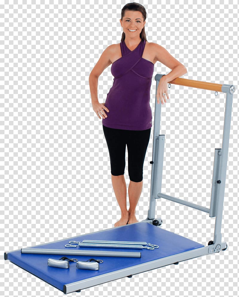 Barre Pilates Toning exercises Total Gym, indoor fitness transparent background PNG clipart