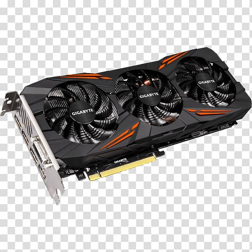 Graphics Cards & Video Adapters NVIDIA GeForce GTX 1070 Gigabyte Technology 英伟达精视GTX, nvidia transparent background PNG clipart