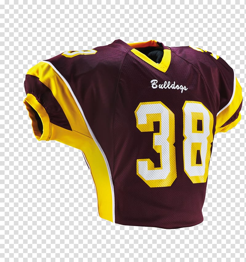 Sports Fan Jersey Protective gear in sports Yellow, Junior Varsity Team transparent background PNG clipart