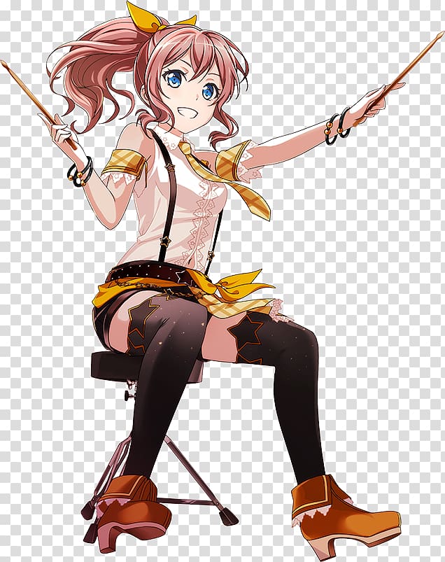 BanG Dream! Girls Band Party! Anime Costume Game, Anime transparent background PNG clipart