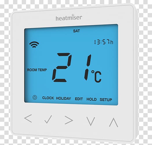 Programmable thermostat Smart thermostat Heatmiser Underfloor heating, others transparent background PNG clipart
