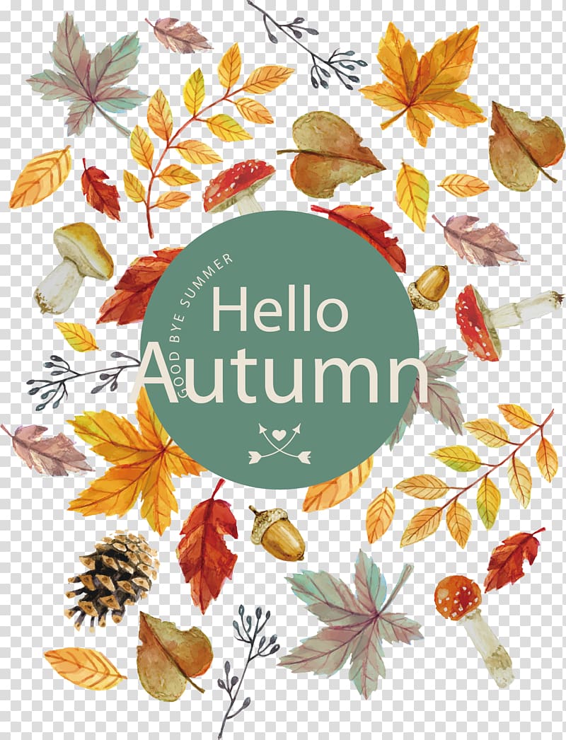 Hello Autumn , Euclidean , You are good autumn transparent background PNG clipart