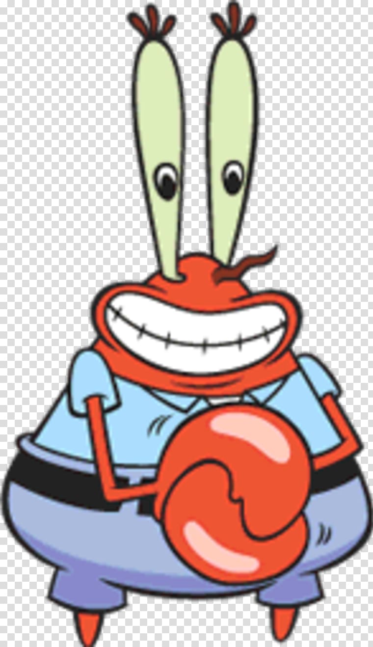 Mr. Krabs Plankton and Karen Pearl Krabs Squidward Tentacles Crab, Mr transparent background PNG clipart