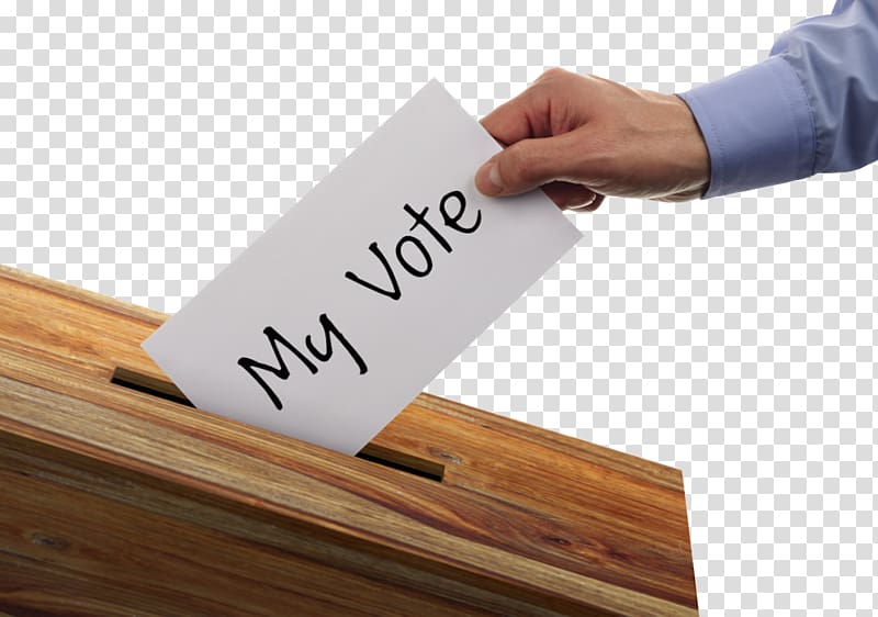 person holding white my vote printed paper, United States Voting Ballot box Election, Voting Box transparent background PNG clipart
