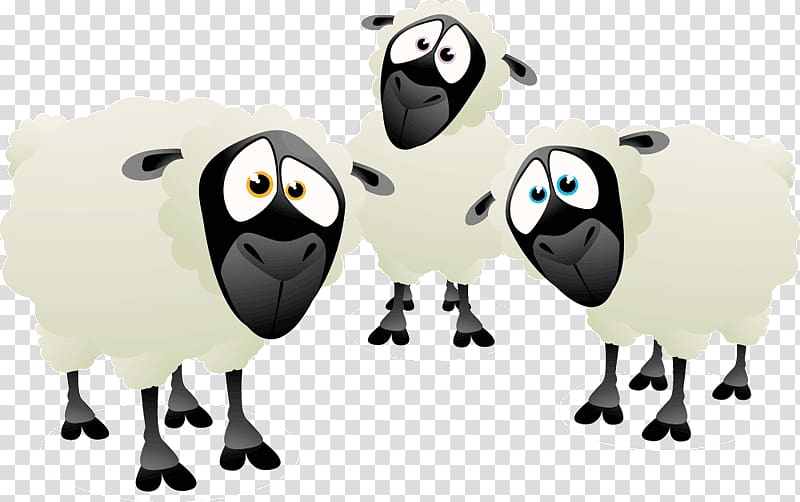 Scottish Blackface Cartoon Black sheep, others transparent background PNG clipart