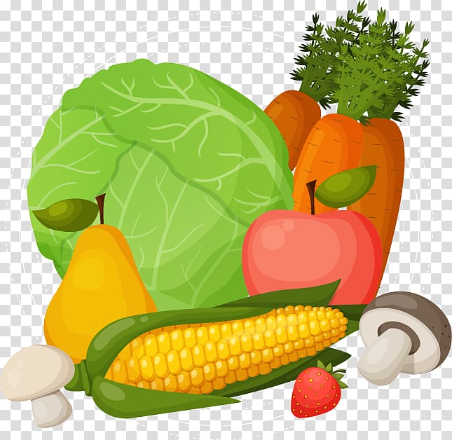 Fruit salad Vegetable Vegetarian cuisine, yeah dish carrot corn mushroom pear transparent background PNG clipart