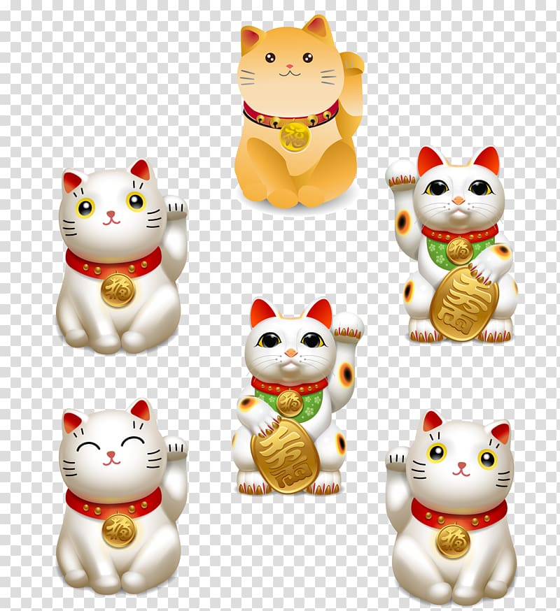 Cat Japan Maneki-neko Luck Icon, Lucky Cat cat animal transparent background PNG clipart