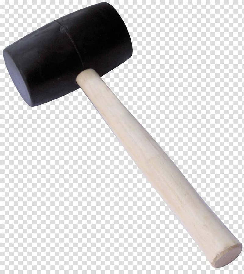 Hand tool Hammer Natural rubber Mallet, Rubber hammer transparent background PNG clipart
