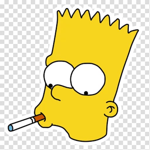 Bart Simpson Sticker Telegram Cartoon , Bart Simpson transparent background PNG clipart