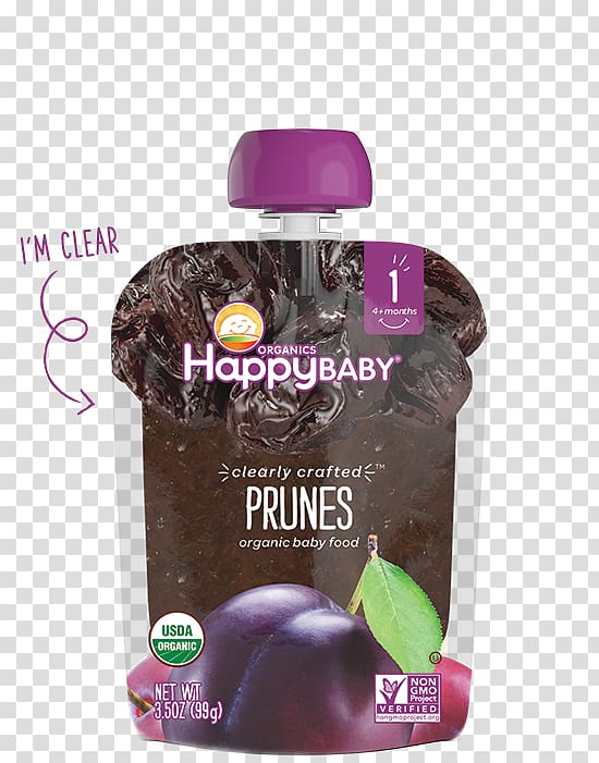 Organic food Baby Food Happy Family Prune, Dried plum transparent background PNG clipart