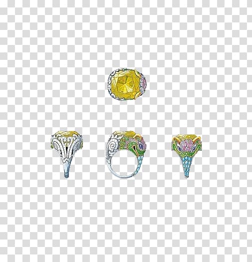 Gemstone Ring Jewellery Diamond, Gemstone Rings transparent background PNG clipart