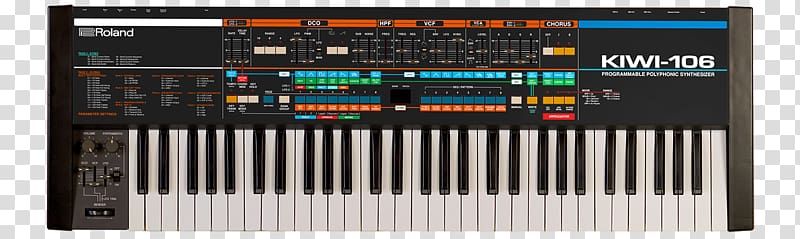 Roland Juno-106 Roland Jupiter-8 Roland Juno-60 Roland XP-80 Roland XP-30, Electronic Musical Instruments transparent background PNG clipart