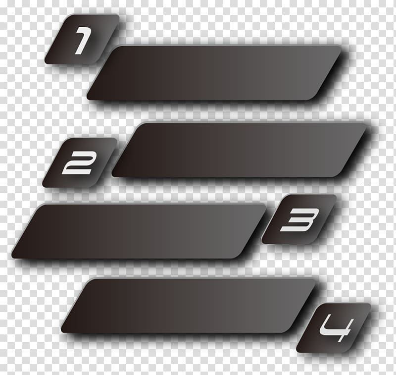 1, 2, 3, and 4 illustration, Computer graphics Texture mapping, Silver texture Business Directory transparent background PNG clipart