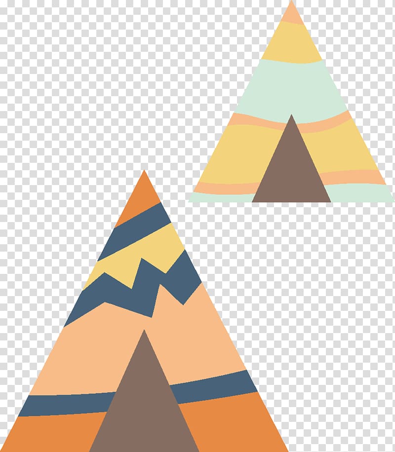Cartoon Pattern, Features simple pyramid transparent background PNG clipart